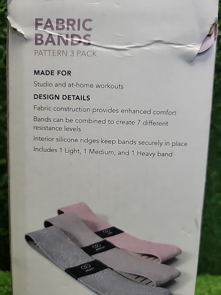 Galia Fabric Bands Pattern 3-Pack for Studio & At-Home Workouts