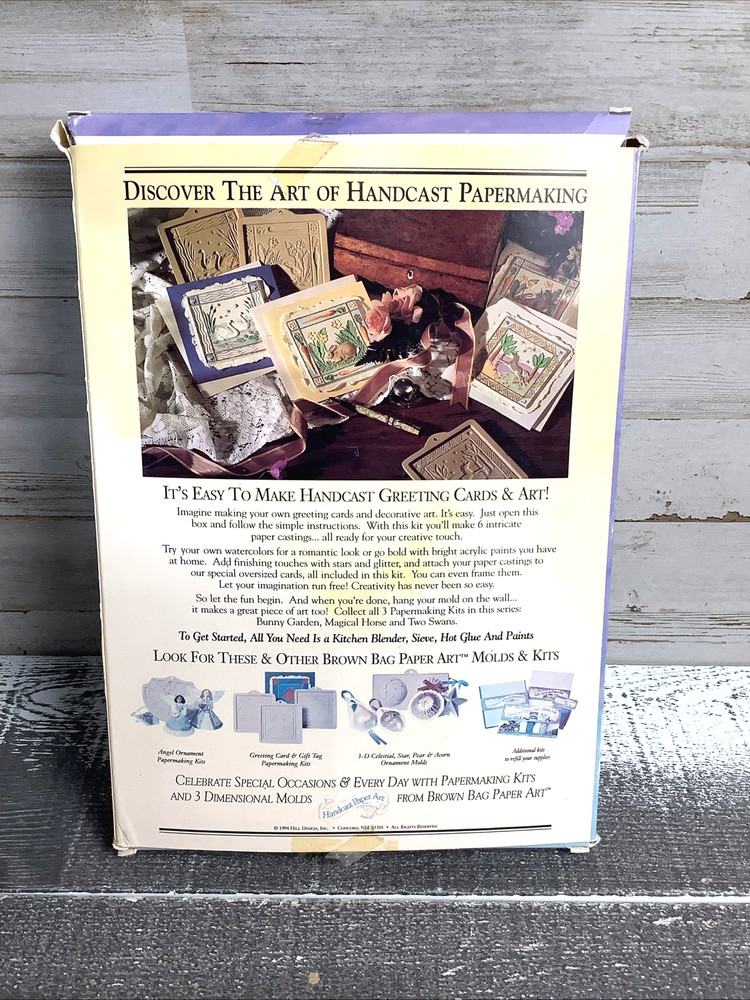 Brown Bag Handcast Paper Making Kit 2 Swans