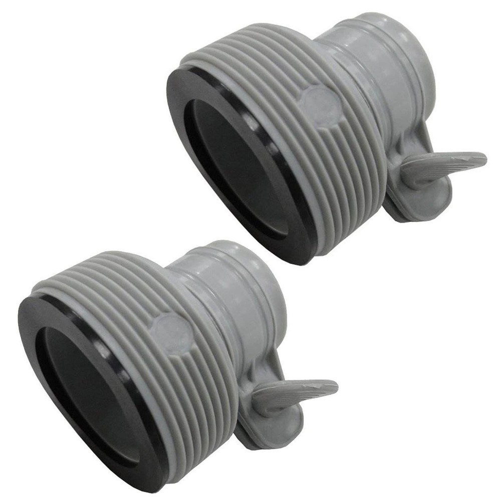 Intex Hose Conversion Adapter B Kit (Pair) Replacement Part 1 Pack, Gray