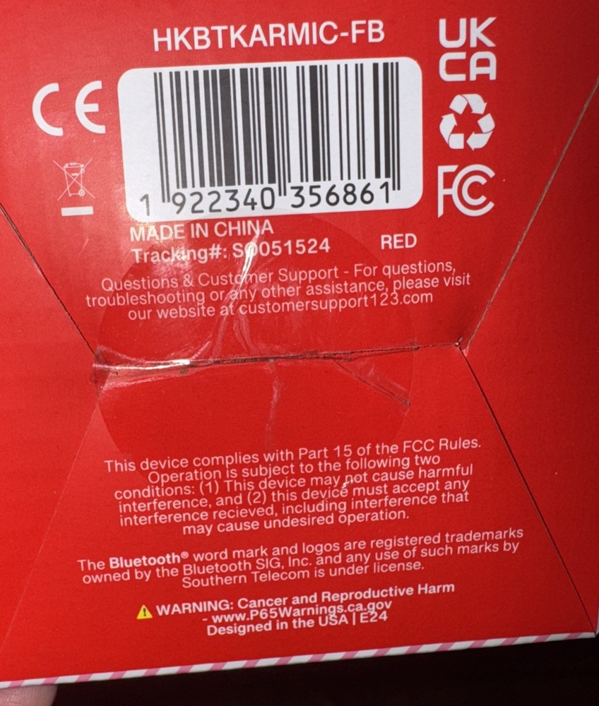 Hello Kitty Bluetooth Karaoke Microphone Red | Wireless Speaker USB Charging