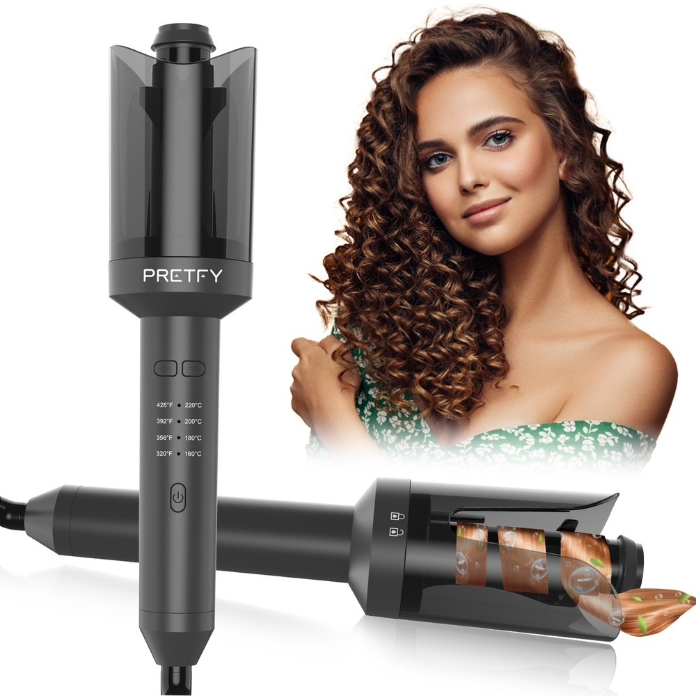 Pretfy Automatic Curling Iron 4 Gears Heating Temperatures & LCD Display UIXR