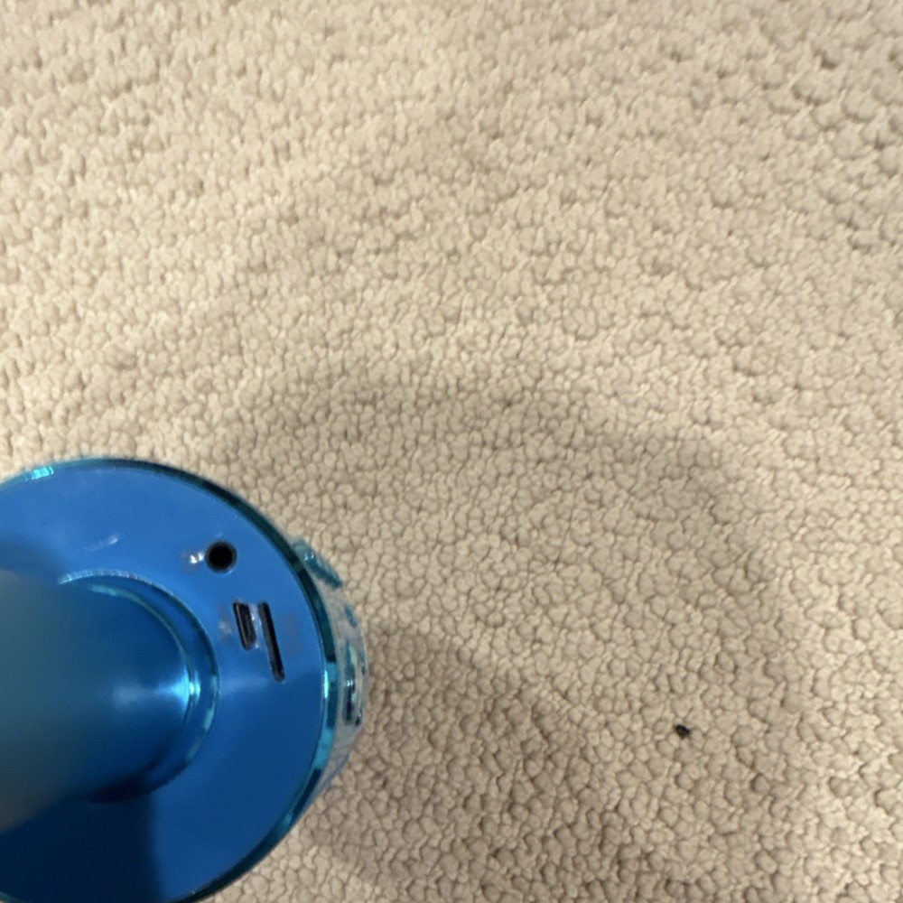 BONAOK Blue Bluetooth Wireless Karaoke Microphone with Volume & Echo Controls