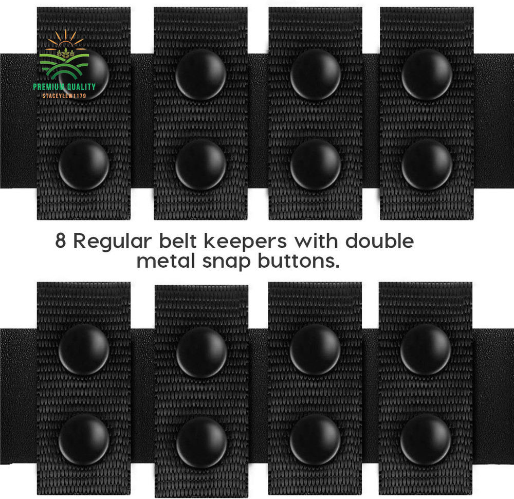 Double Snap Duty Keeper for Tactical Outdoor Belts - Enhanced Security