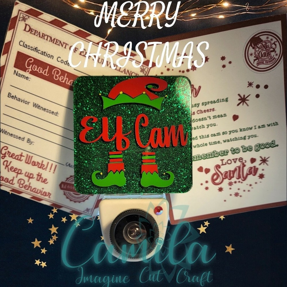 Christmas Elf Nightlight "Surveillance Cam "