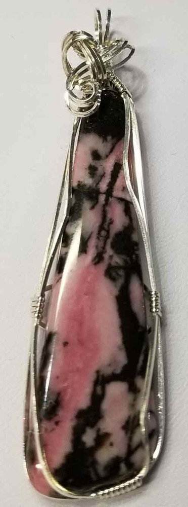 Spider Rhodonite Pendant #3