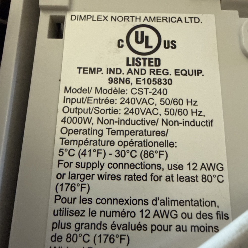 Dimplex Connex Smart Thermostat