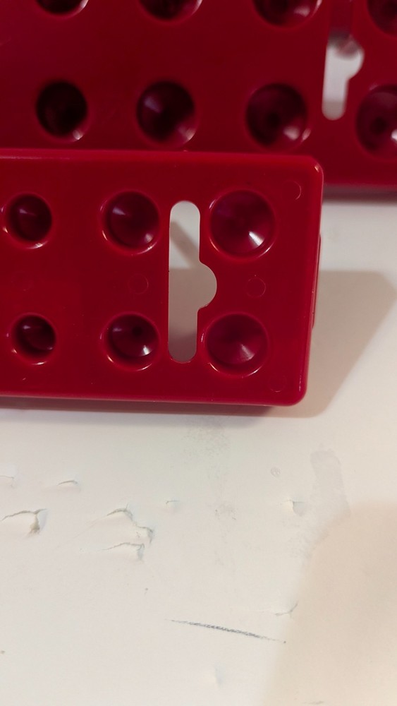 U.S. General Peg Type SAE Socket Tray 3 Piece Red Tool Organization Garage