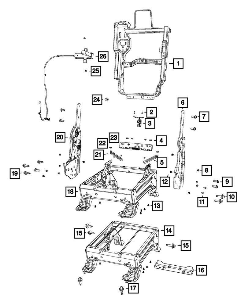 Genuine Mopar Seat Bolt 68426983AA