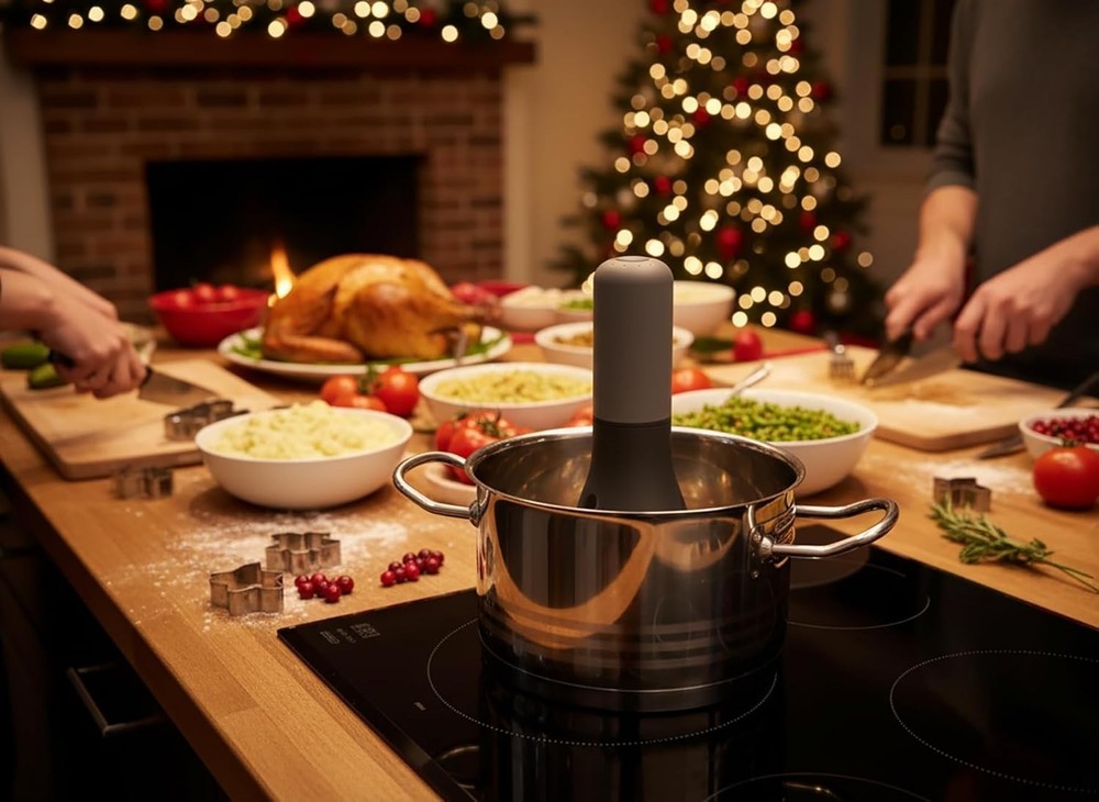 Effortless Cooking with Stirr Plus: Automatic Stirrer with USB Charging & Timer