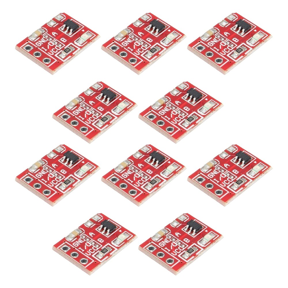 10Pcs TTP223 Touch Key Module Button Capacitive Switch Self-Locking/No-Locking A