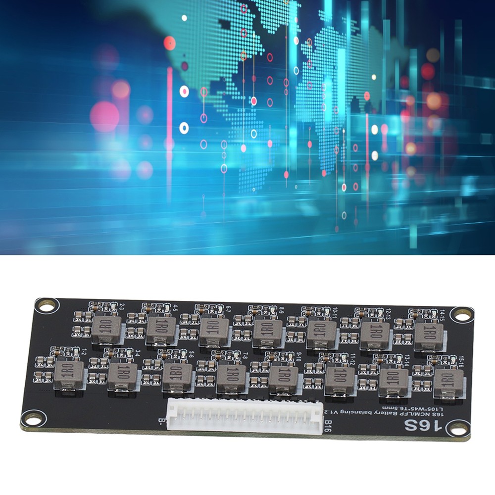 16S Active Battery Equalizer Inductive Battery Pack Balancer Board 2‑4.5V✈