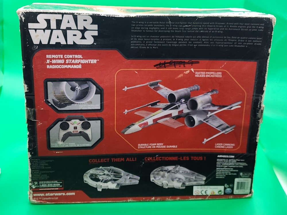 STAR WARS REMOTE CONTROL Air Hogs X-Wing Star Fighter. New Damaged Box