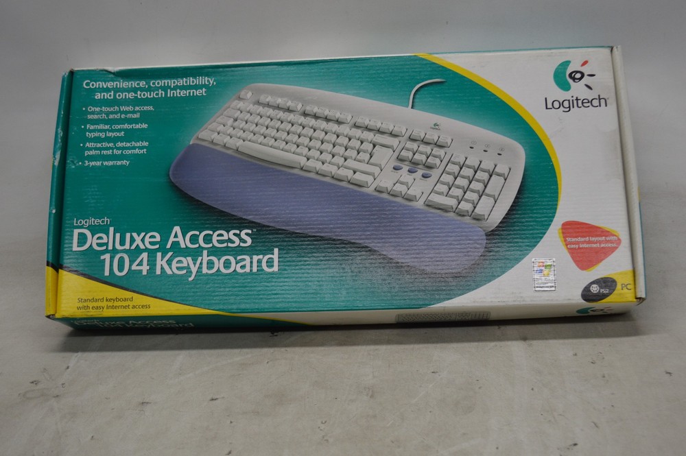 Logitech Deluxe Access 104 Keyboard *New Unused*
