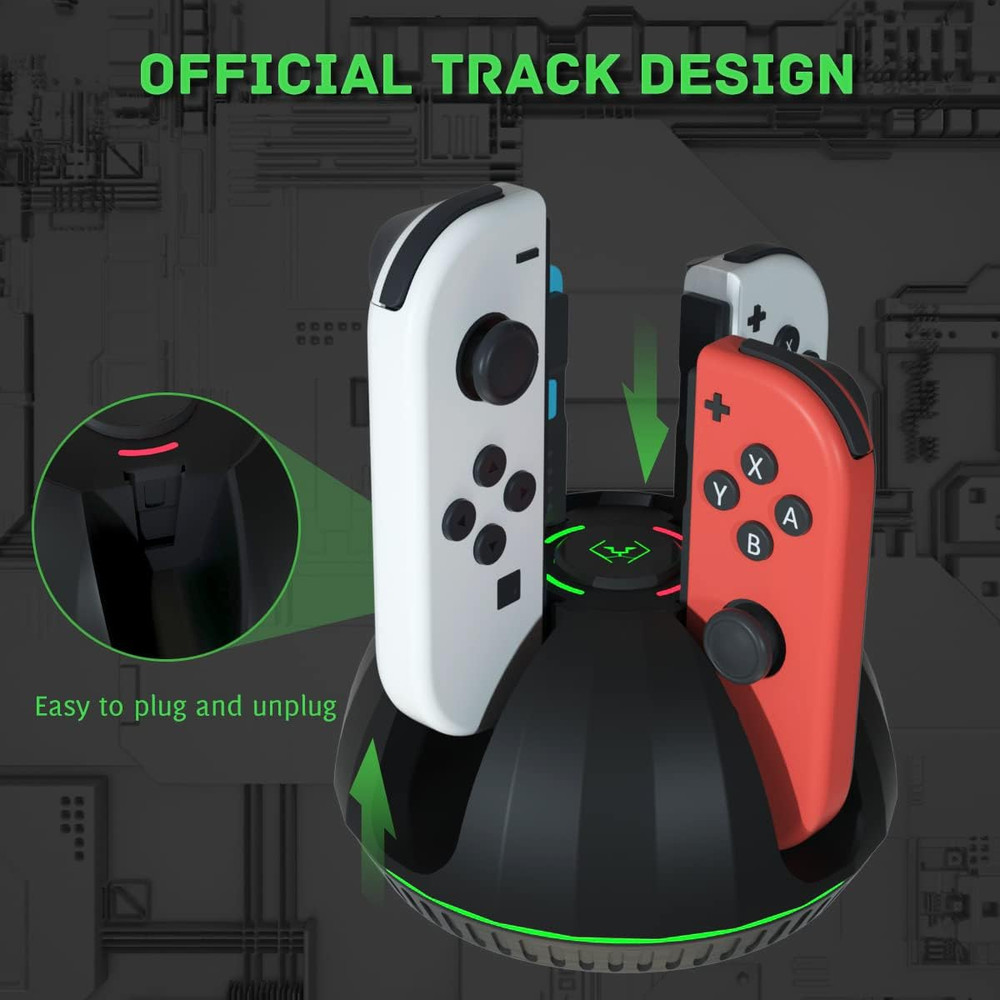 Switch Controller Charging Dock for Nintendo OLED Joycon, Charger Station with S
