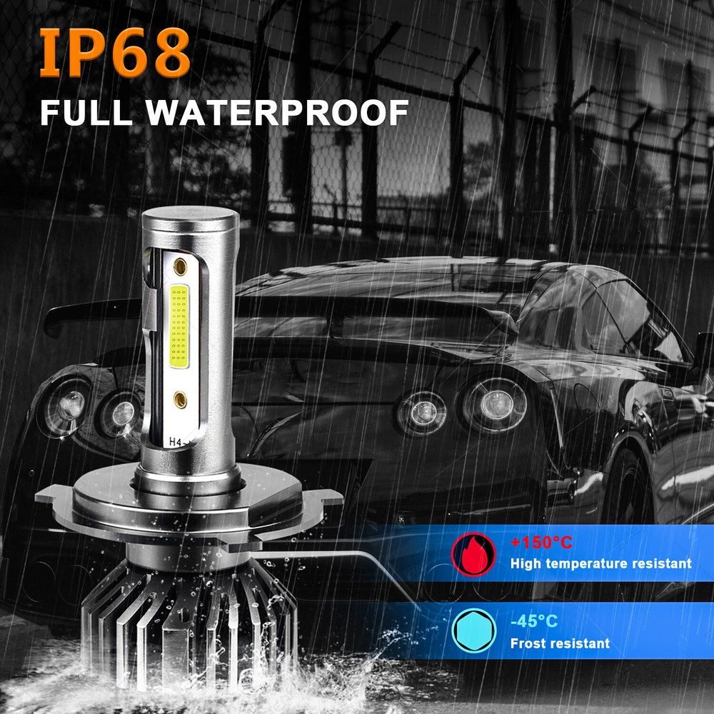 For Ski-Doo Freeride 800R E-TEC 2012-2017 9003 6000K White LED Headlight 2 Bulbs