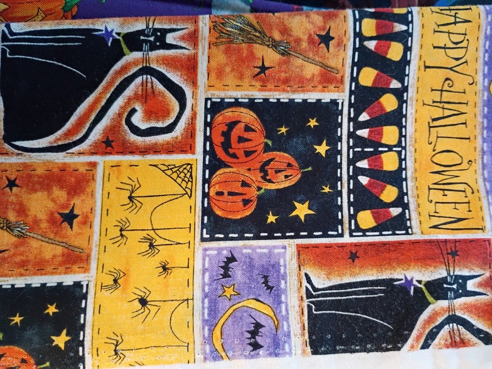Halloween Quilting Cotton Scrap Fabric Bundle 1#