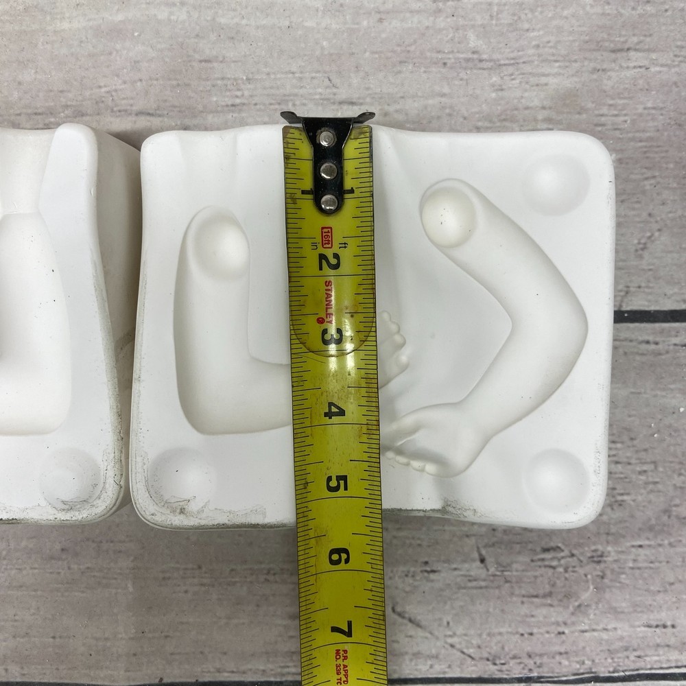 Bell Mold Ceramic Casting Mold Doll Arms Left & Right Pair #649