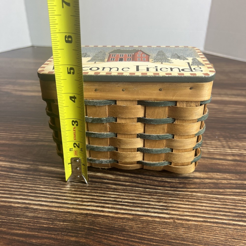 Welcome Friends Woven Basket