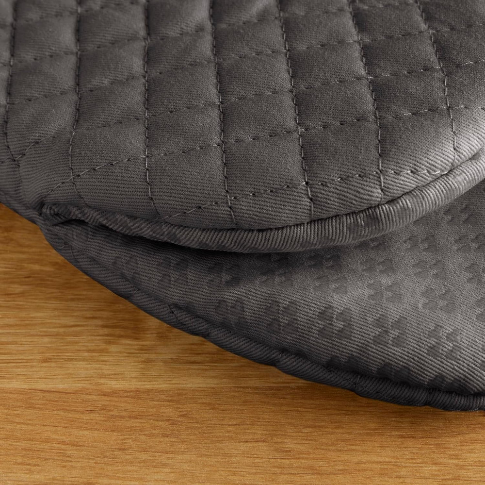 Asteroid Mini Oven Mitt Set, 5.5"X8", Charcoal Grey, 2 Piece