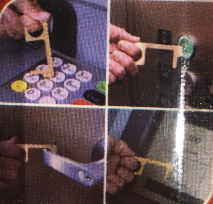 Touch Free Tool The Germ Avoidance and Physical Distancing Solution (LOC ECR-2)