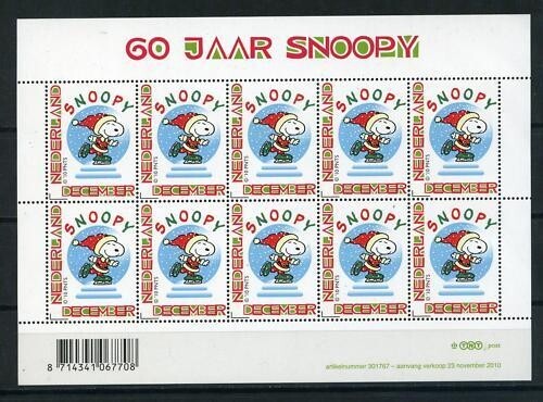 Netherlands SNOOPY     sheetlet mnh us