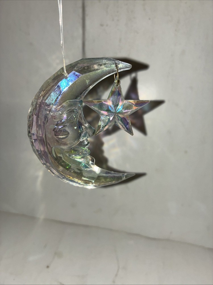 Wind Chime Decor Moon Stars Plastic