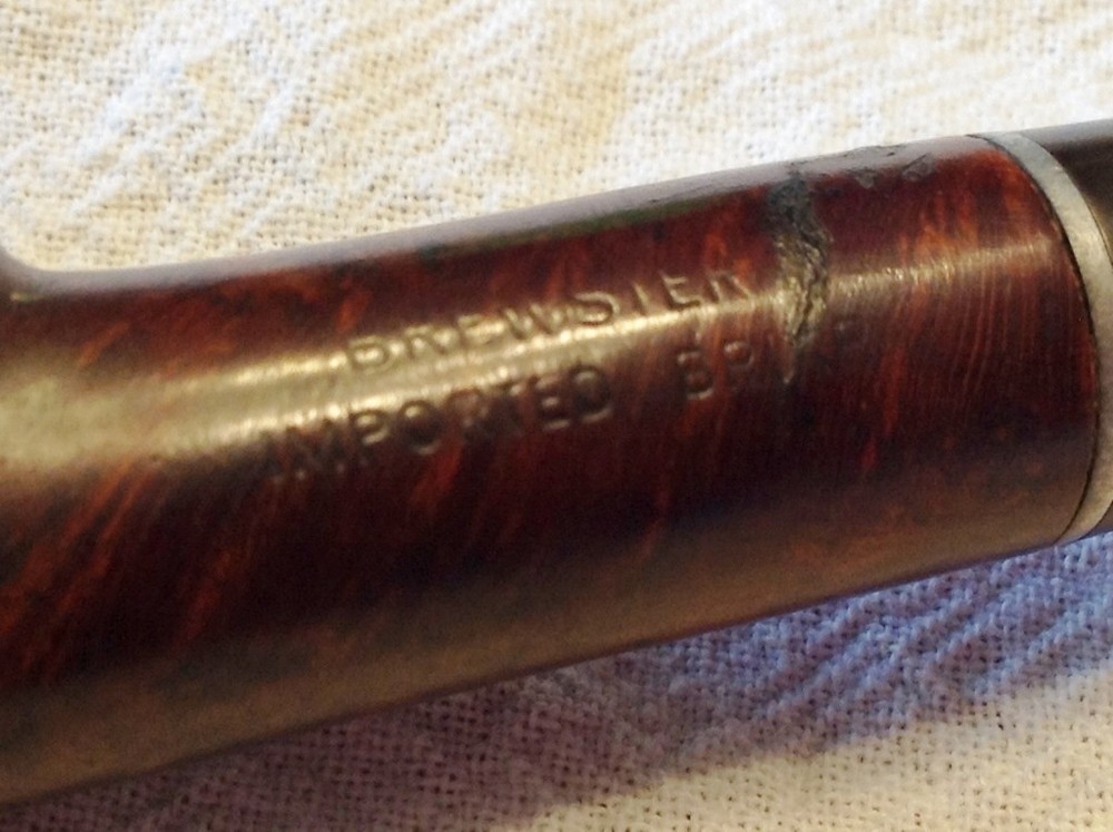 Vintage Smoking Pipe - Brewster Imported Briar