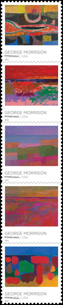 #5688 - 5692 2022 George Morrison Strip/5 - MNH