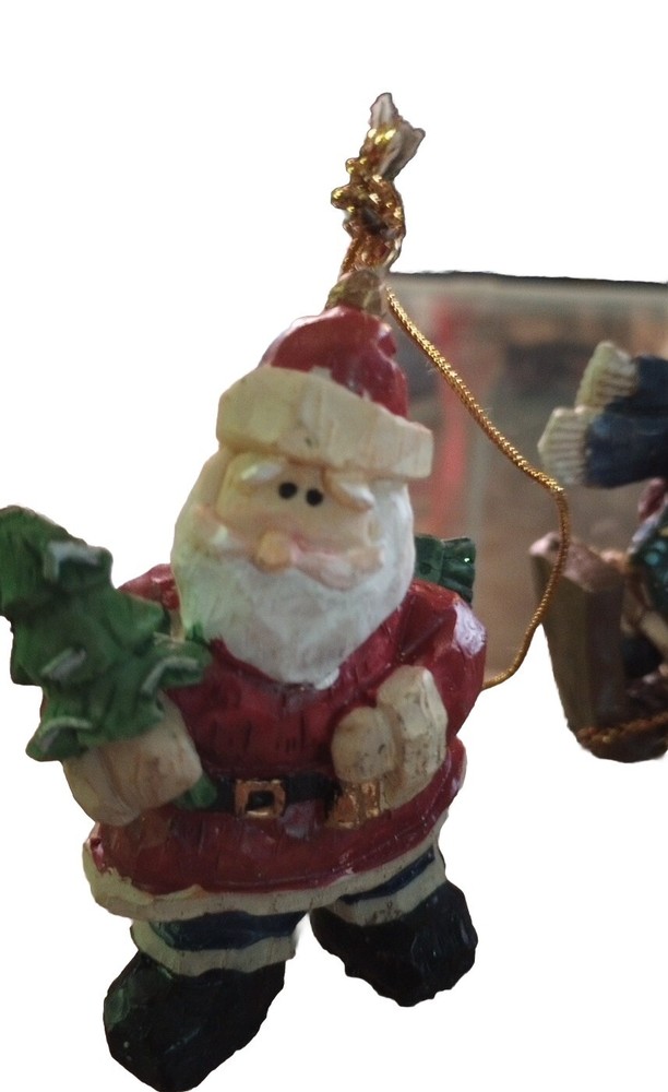 4 Giftco Santa Ornaments