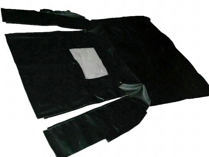 New Replacement Soft Top For Suzuki Samurai SJ413 SJ410 Black Denim Clear Window