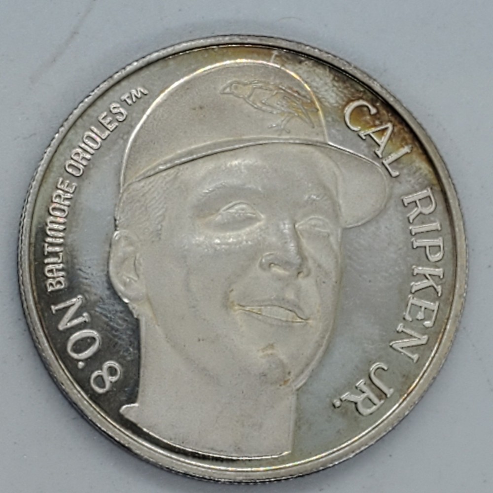 1 OZ .999 FINE SILVER ROUND CAL RIPKIN JR