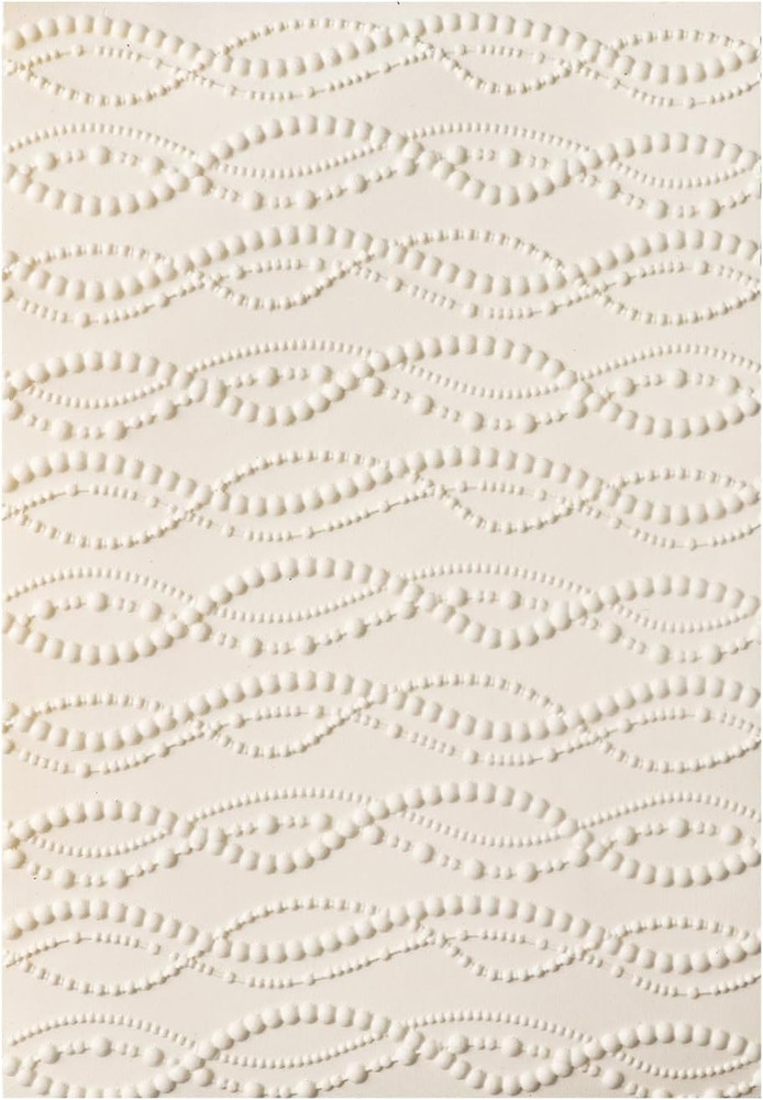 3D Embossing Folder for Card Making,Abstract Art Geometric Wave Shaped Line Plas