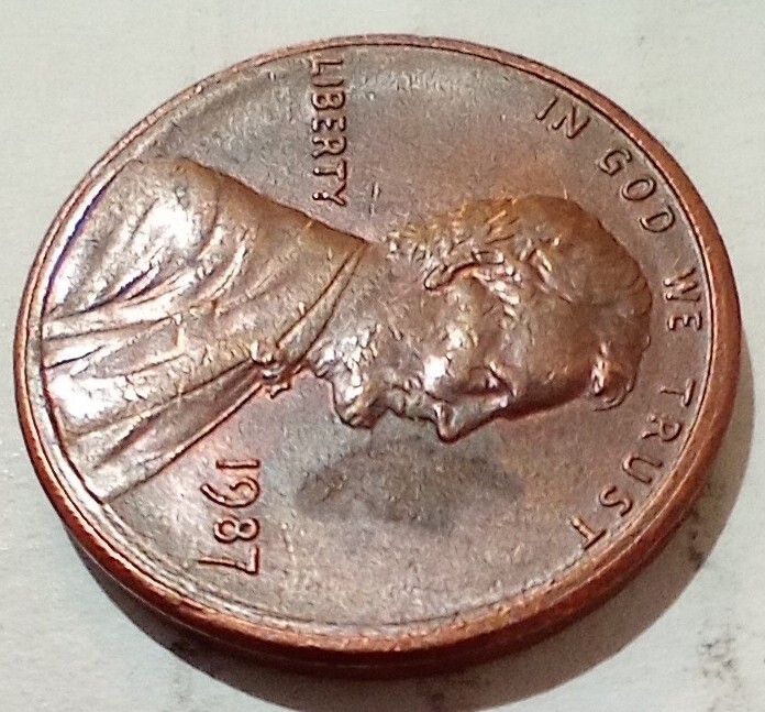 1987 Philadelphia Cent Uneven Field Errors Near Rim