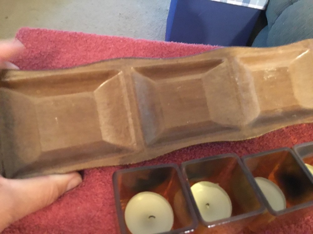 Wood Candle Holder