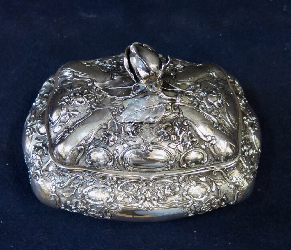 Wonderful German 800 Silver Spice Box