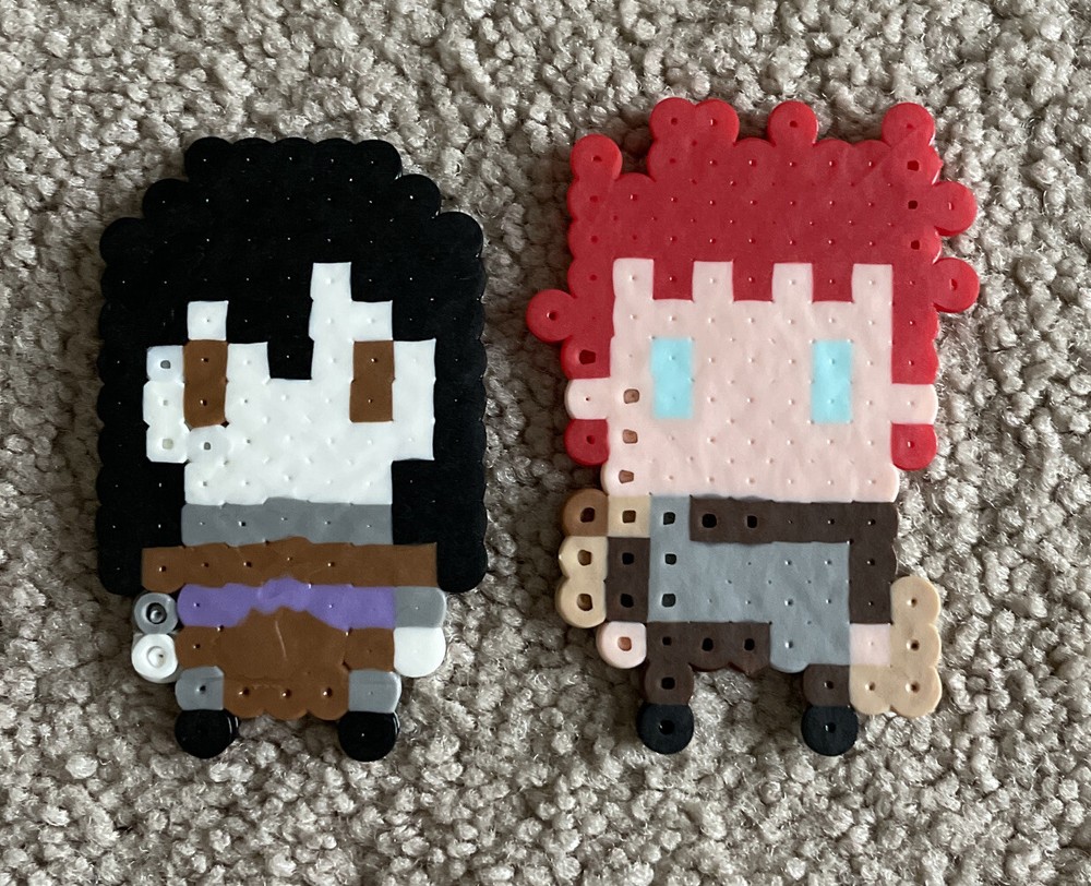 Naruto Set of 8 3” Perler Beads