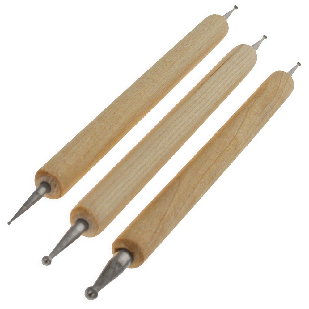 Set of 3 Double Sided Drop Pull Tools for Pysanky Easter Decorating