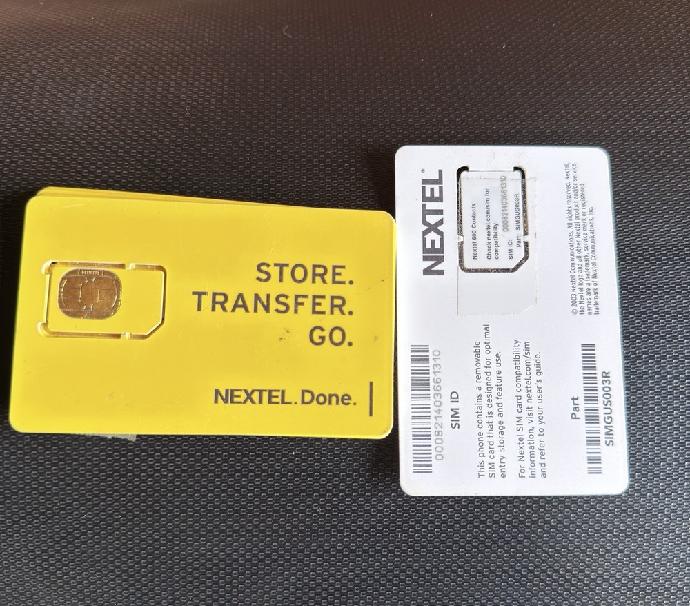 Nextel Sim Cards