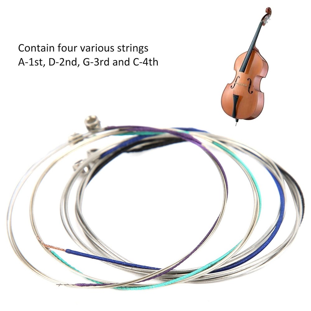 4pcs Viola Strings with Silver Wound Copper? Winding Steel Core