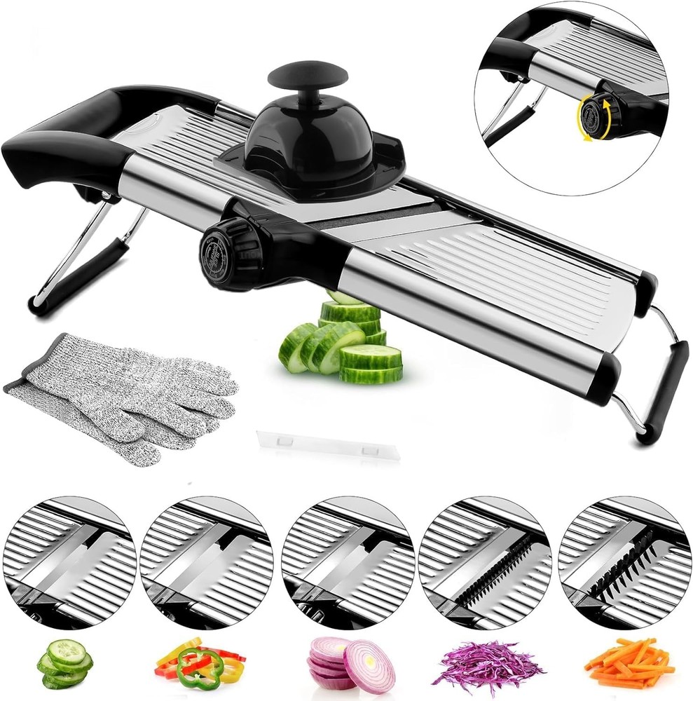 Mandoline Slicer, Mandoline Slicer for Kitchen, Adjustable Mandolin