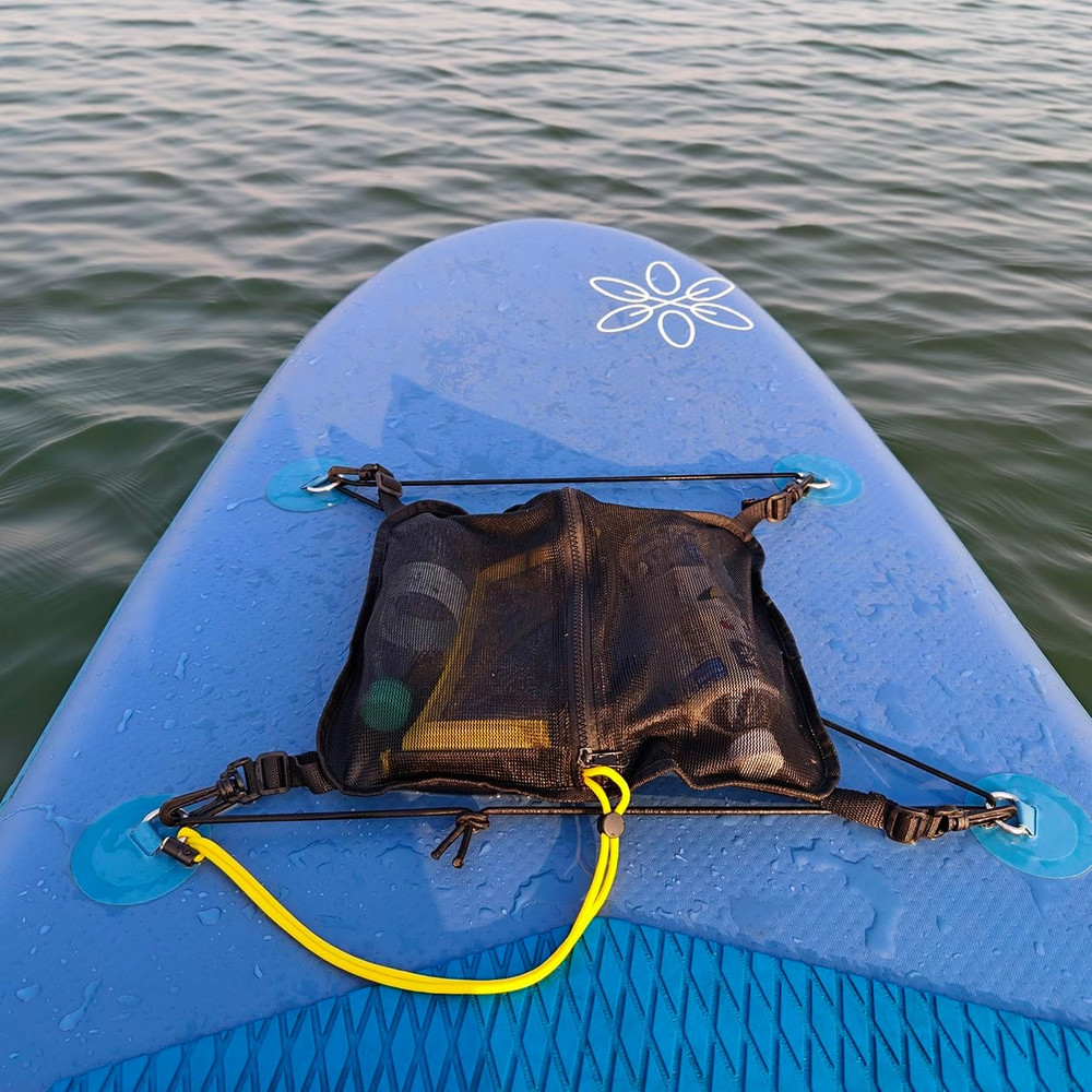Paddleboard Deck Bag, Elastic Mesh Storage Bag Sup Accessories