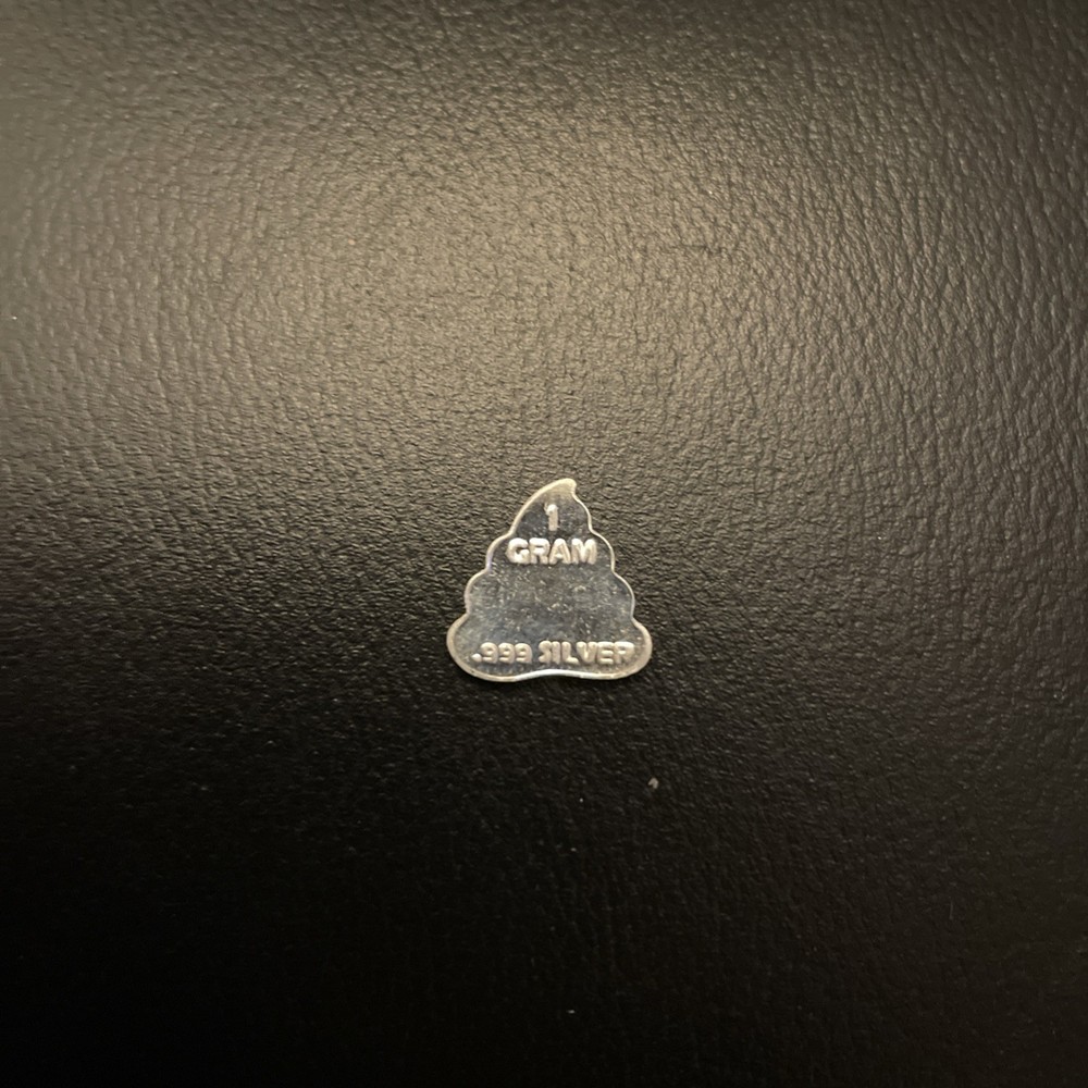 1 Gram .999 Fine Silver Poop Emoji 💩