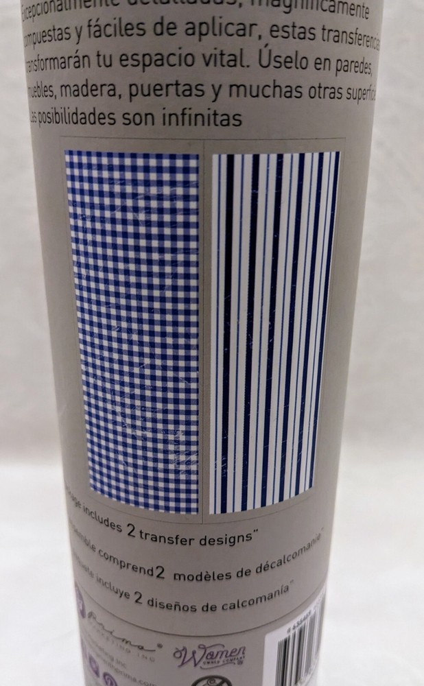 Gingham & Stripes | Decor Transfers | Redesign with Prima Rub-on Transfers