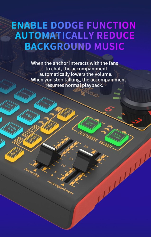 DJ Mixer Shaking Live Equipment Mobile Computer USB Multi-function Sound Card