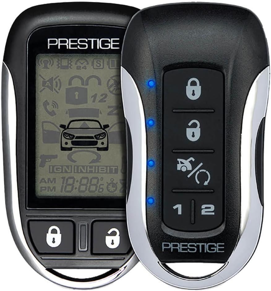Prestige APS997Z Two Way LCD Confirming Remote Start Alarm 1 Mile Range