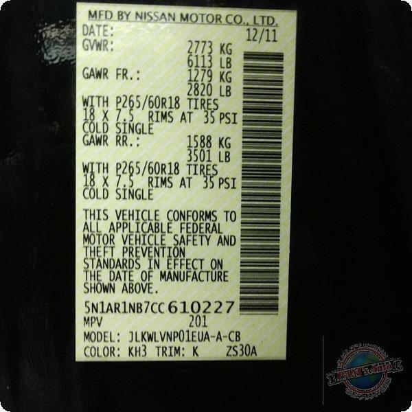 Used Navigation Module fits: 2012 Nissan Pathfinder Communication receiver and a