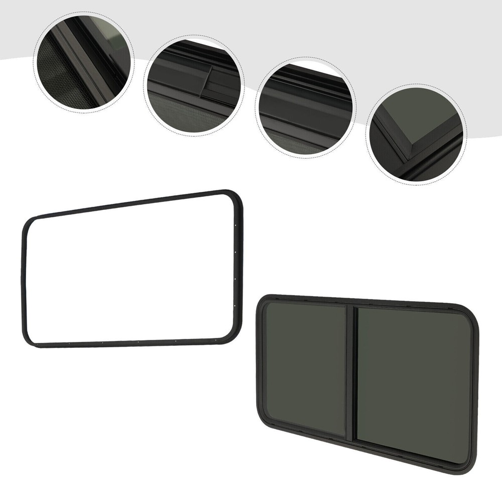 RV Window Horizontal Sliding Windows Multiple Wall Thicknesses Waterproof