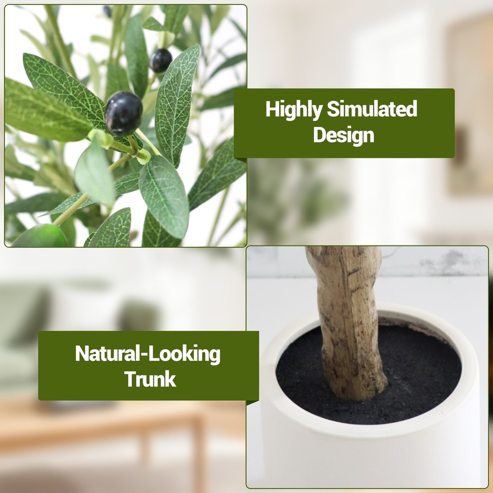Artificial Olive Tree 210 cm Artificial Plant Artificial Plants Large Olive Tree