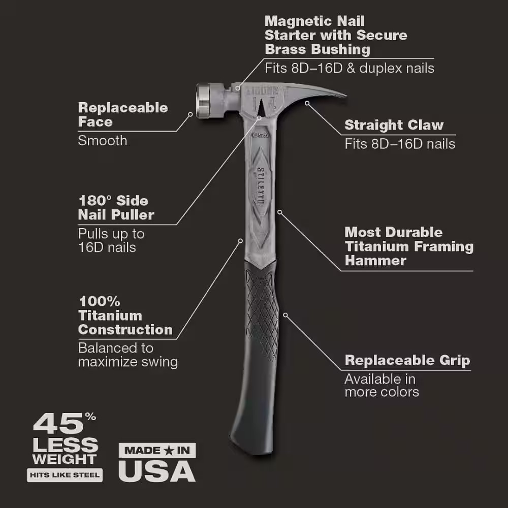 14 Oz. Tibone Smooth Face with Curved Handle