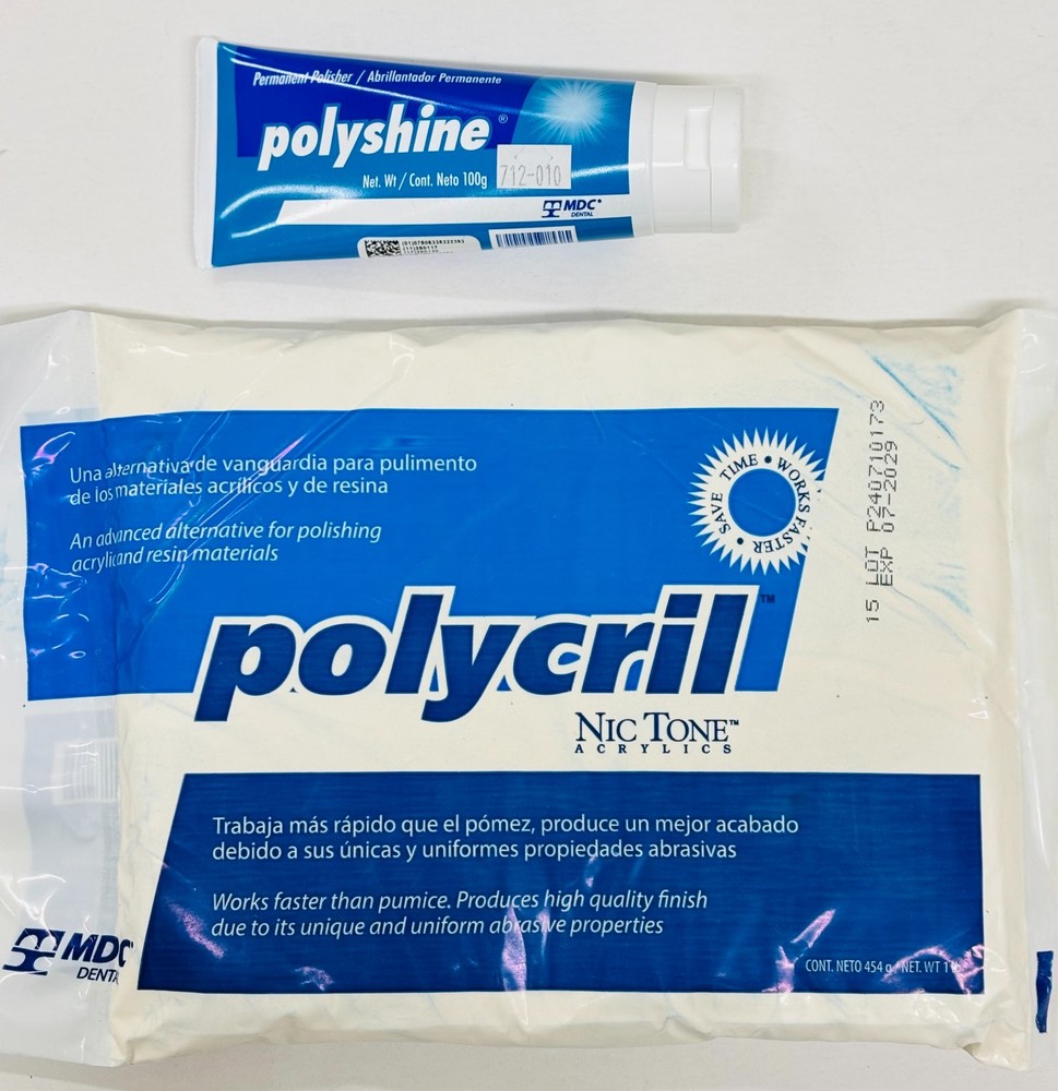 MDC Polycril Pumice 1Lb & Poly Shine 100gm